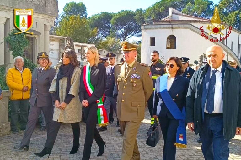 Autorità civili e militari alla commemorazione dei defunti, Avellino 2 novembre 2024