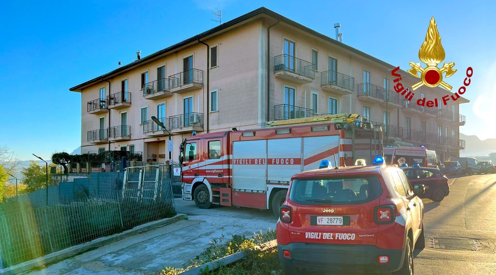 Vigili del fuoco esplosione Bellizzi