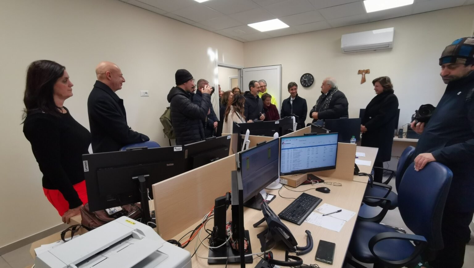FOTO/Inaugurata la nuova centrale operativa del 118, Ferrante: “Da qui il nuovo servizio della videochiamata di emergenza” Inaugurazione 118 Avellino