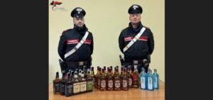 Carabinieri sequestro liquori a Montella