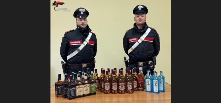 Carabinieri sequestro liquori a Montella