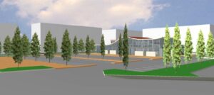 Piazza Kennedy, rendering mercato coperto centro multifunzionale