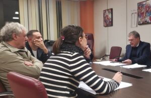 Antonio Genovese in commissione lavori pubblici (il primo da sinistra)