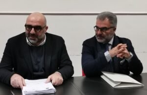 Rizieri Buonopane, presidente della Provincia di Avellino e Claudio Crivaro amministratore unico di Irpiniambiente