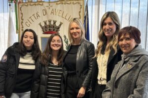 Sindaca Nargi e delegazione Liceo Imbriani