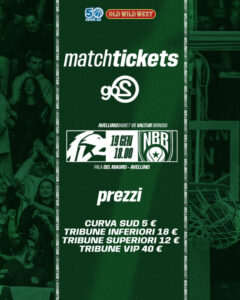 Avellino Basket prevendita biglietti