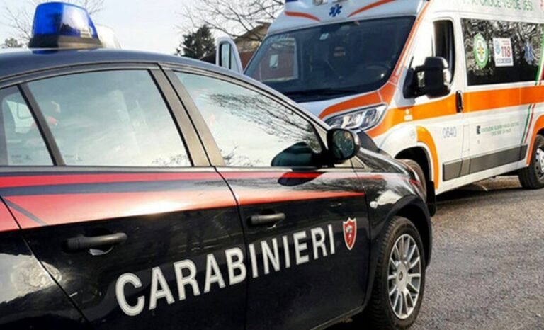 Carabinieri e ambulanza 118