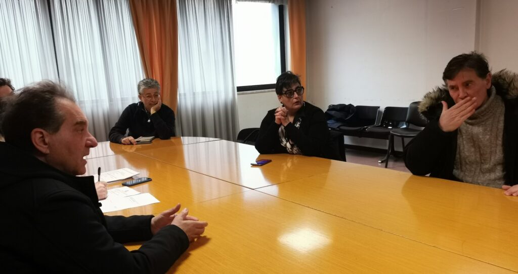 Il presidente Maggio, la consigliera Cucciniello e Rino Genovese