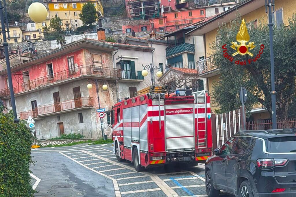 Vigili del fuoco a Mercogliano