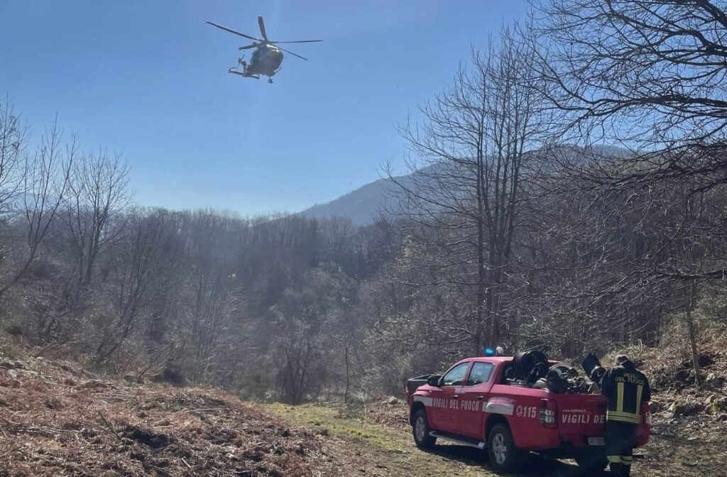 Lioni eliambulanza e vigili del fuoco