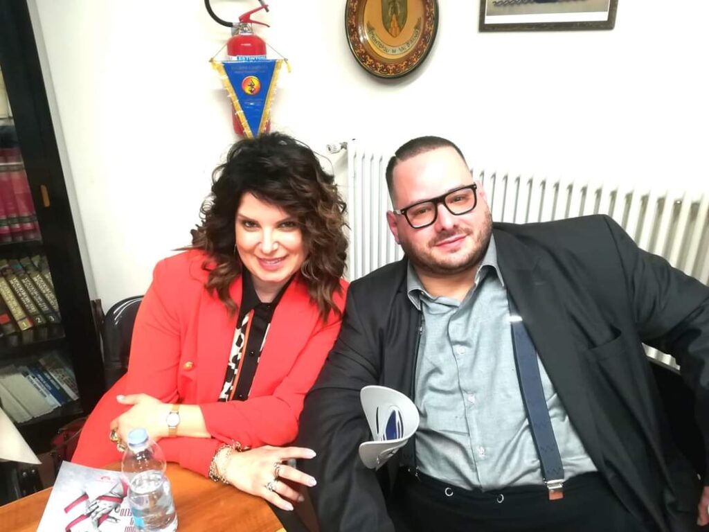 L'avvocato Cinzia Capone e il presidente campano del Mid Giovanni Esposito