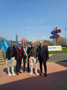 Criscitiello e D'Alessio con delegazione di Mercogliano