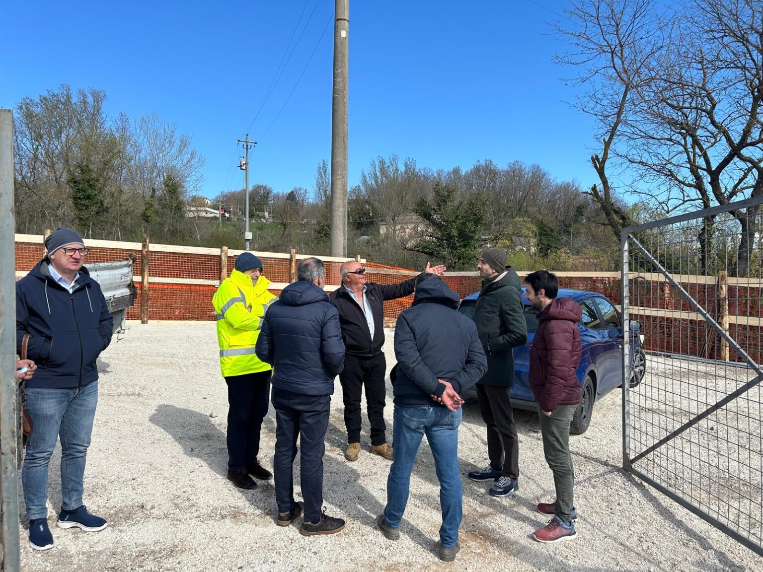 Castelfranci, cantiere sul Ponte Massaro