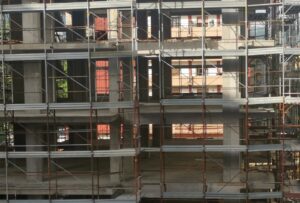 Cantiere edile, casa in costruzione