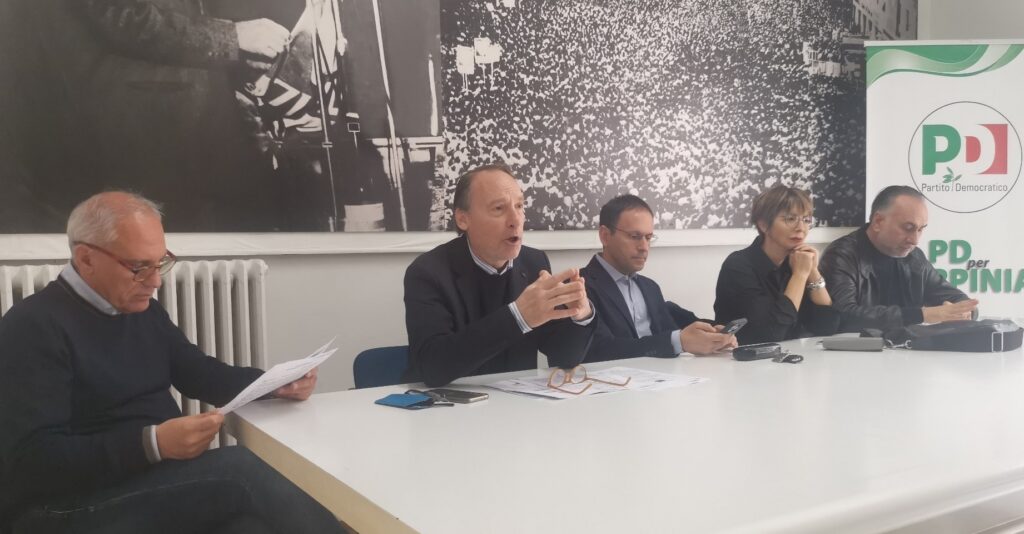 Antonio Gengaro, conferenza Pd sugli emendamenti al Bilancio del Comune di Avellino
