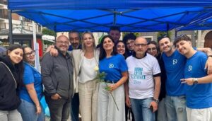 Nargi e Gaeta alla camminata solidale Real Daddy