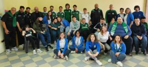 Giocatori Us Avellino in visita Aiello del Sabato