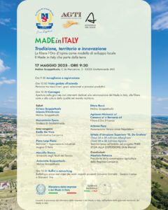 progetto di filiera l'Oro d'Irpinia locandina