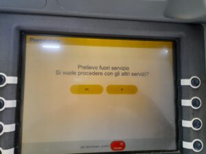 Postamat Frigento fuori servizio
