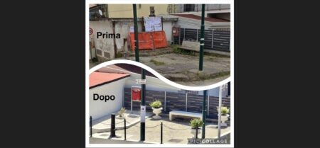 Grottaminarda piazzetta rione Cappelluzza prima e dopo