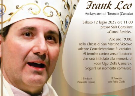 Frank Leo cittadinanza onoraria a San Martino Valle Caudina, locandina