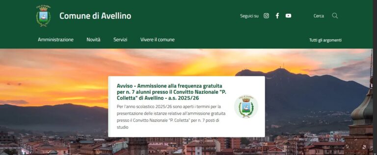 Sito istituzionale Comune di Avellino