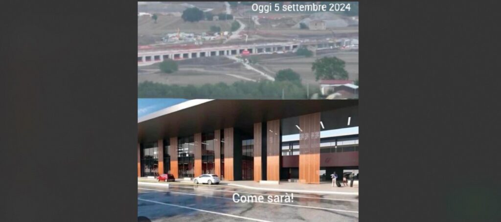 Stazione Hirpinia prima e dopo