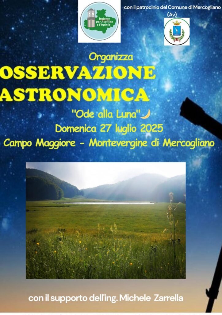 osservazione astronomica locandina