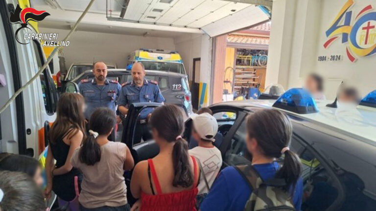 Carabinieri al campo scuola Montella