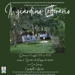 Ad Ospedaletto fiorisce il Giardino letterario per raccontare il potere della poesia