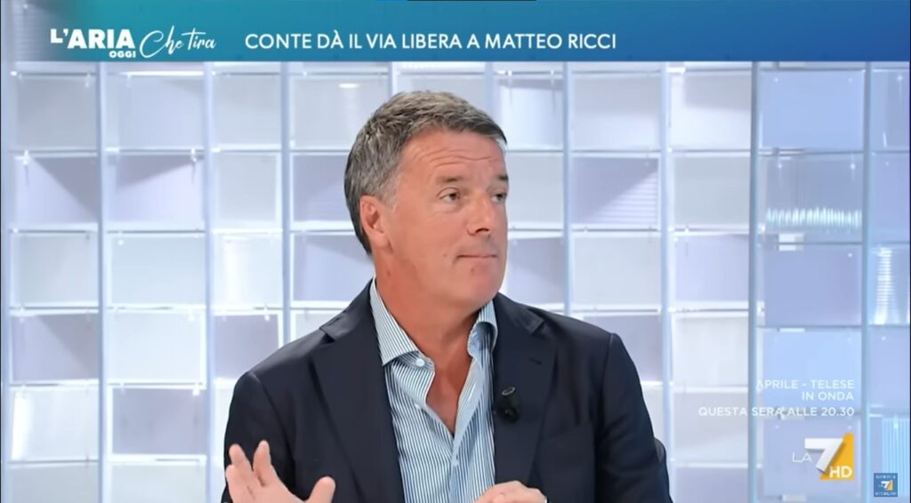 Matteo Renzi a L'Aria che Tira, La7