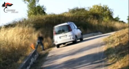 Piromane incendio Montemiletto incastrato dalle telecamere