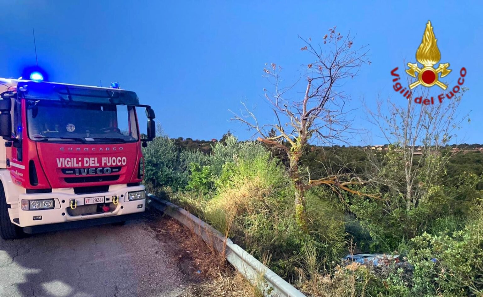 frigento incidente mortale vigili del fuoco