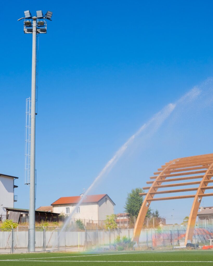 Lavori di manutenzione allo stadio di Grottaminarda in vista della prossima stagione sportiva