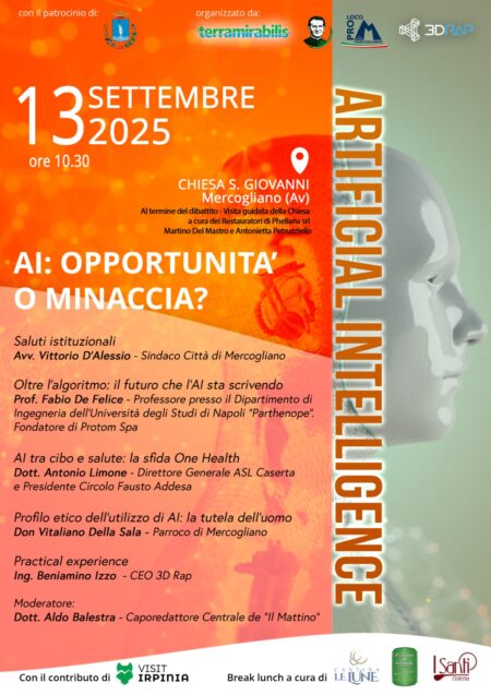 Mercogliano AI opportunità o minaccia locandina