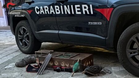 Vallata, in auto con otto cardellini e attrezzi per la cattura: denunciato