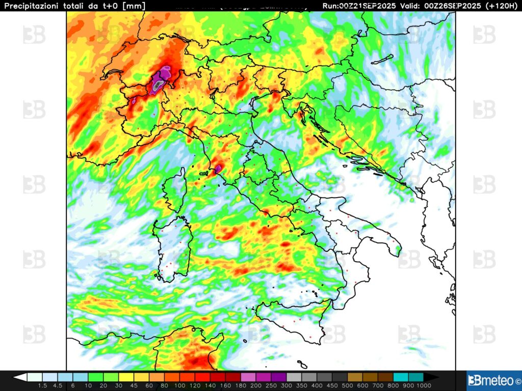 meteo piogge prossimi giorni