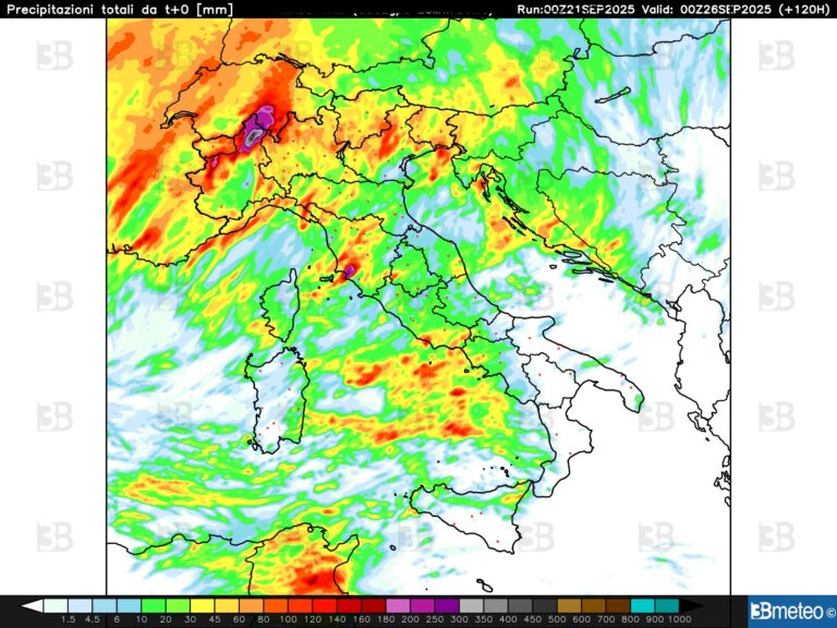 meteo piogge prossimi giorni