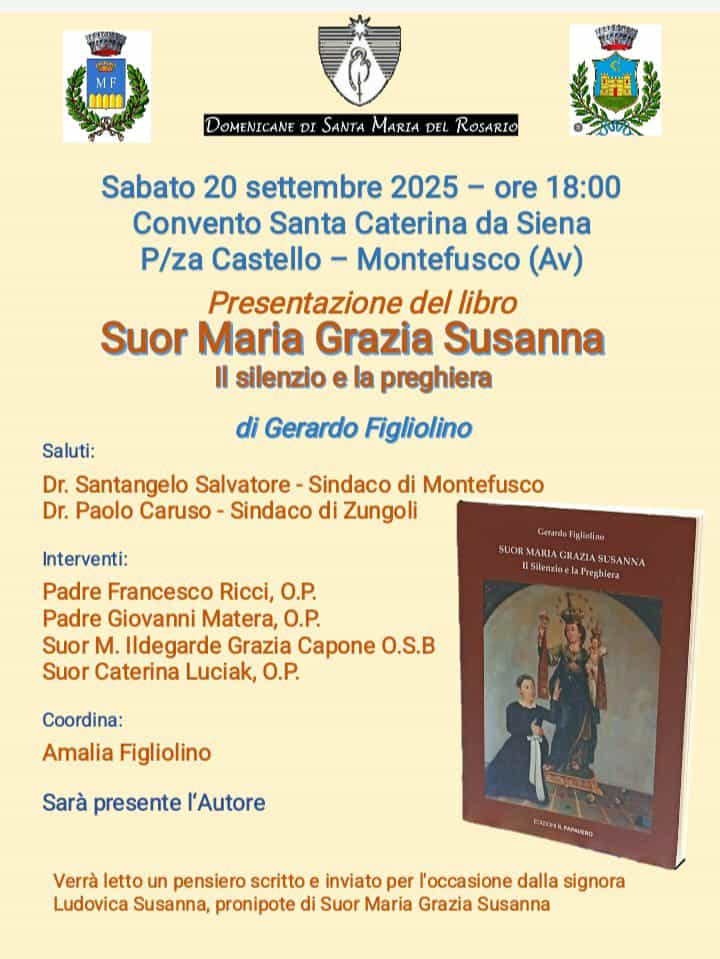 Rivive nello studio di Figliolino la storia di Suor Maria Grazia Susanna che salvò il monastero di Santa Caterina a Montefusco