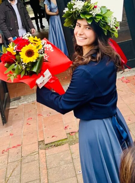 La laurea di Caterina, congratulazioni alla neodottoressa
