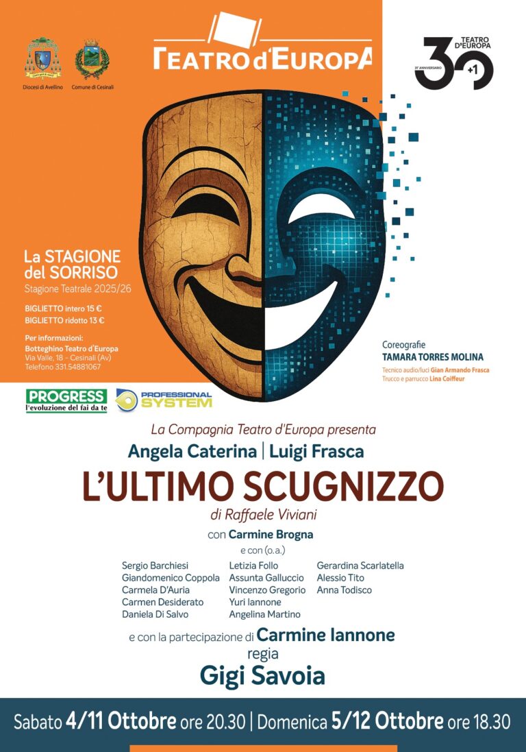 L'ultimo Scugnizzo teatro d'europa Ceisnali locandina