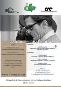Omaggio a “Pasolini…Ultimo profeta” a cinquant’anni dalla scomparsa