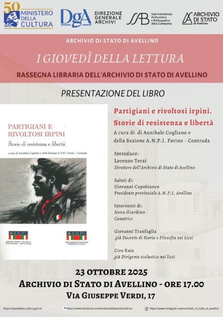 archivio di stato i giovedì della lettura locandina