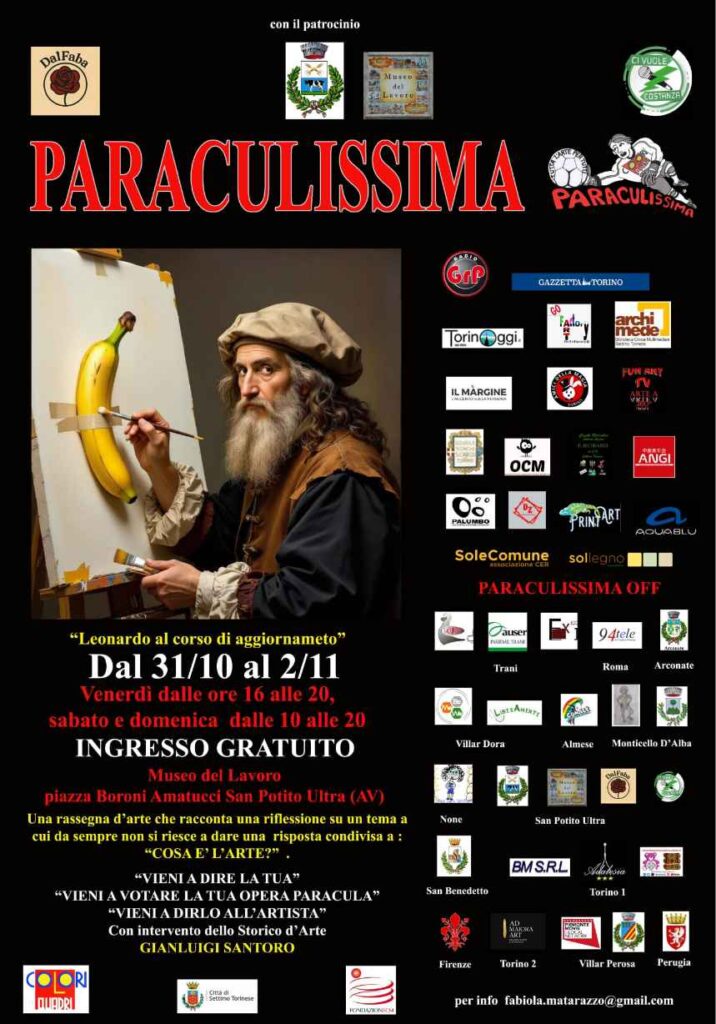 L’arte fuori dagli schemi, a San Potito Ultra va in scena “Paraculissima” Paraculissima locandina San Potito Ultra