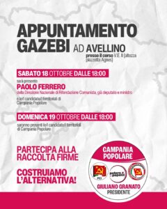 rifondazione comunista gazebo locandina