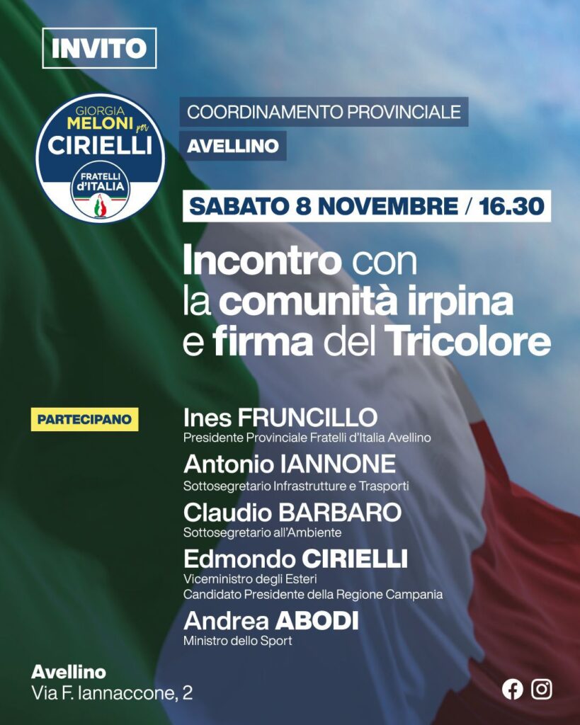 Avellino Fdi Firma del Tricolore locandina