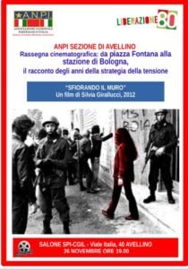 Anpi: da Piazza Fontana alla stazione di Bologna, si proietta “Sfiorando il muro”