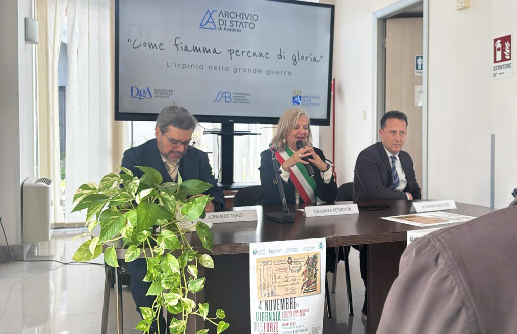 Commissario Perrotta convegno Italia Grande Guerra