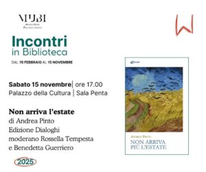 Non arriva l’estate, in Biblioteca la raccolta di Andrea Pinto