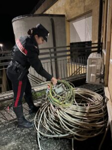 Furto di rame sequestro carabinieri